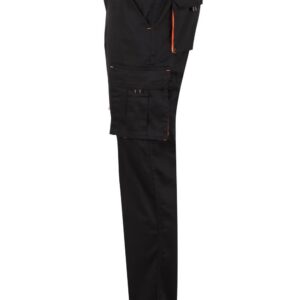 Delovne hlače Velilla 103024S Stretch, črno-oranžne - slika 3